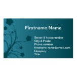 Water plant flower in the blue ocean business card templates