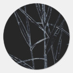 Water Reed Digital art Round Sticker