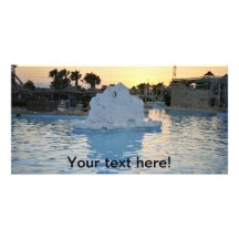 Water reflections custom photo card