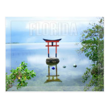 Water Sculpture in the Florida Keys Postcard