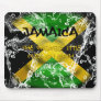 Water  Splashed Jamaica Flag Mousepad
