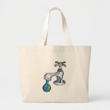 Water: take carea about ou limited resources. tote bags