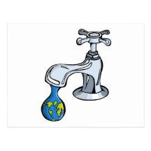 Water: take carea about ou limited resources. postcards