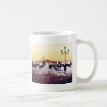 "Water Taxis" Gondola Scene Watercolor Mug