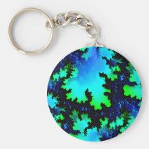 Water Ways Fractal Key Chains