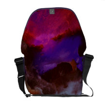 Watercolor Abstract Pink Sunset Commuter Bags