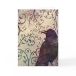 Watercolor and Ink Crow Birthday Card