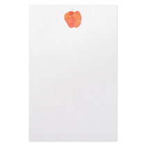 Watercolor Apple stationery