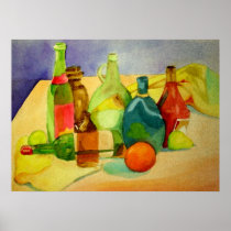 Watercolor Bottles