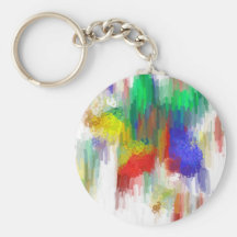 Watercolor Canvas Keychains