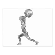 Watercolor Clean & Jerk in Grey Post Card