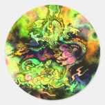 Watercolor Dragon Sticker #3