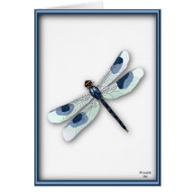 Watercolor Dragonfly Card (Large Print)