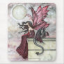 Watercolor Fairy Dragon Art Mousepad