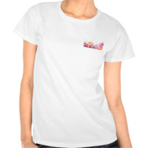 Watercolor Floral in Pink, Purple, and Orange T-shirts