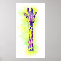 Watercolor Giraffe 2