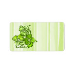 Watercolor Hibiscus Address Labels