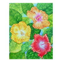 Watercolor Hibiscus Announcement