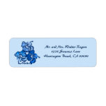 Watercolor Hibiscus Return Address Labels