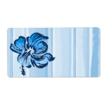 Watercolor Hibiscus Shipping Labels