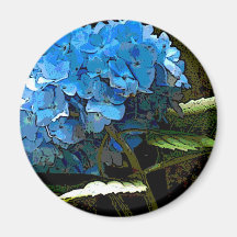Watercolor Hydrangea Magnet