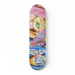 Watercolor Koi Fish Skateboard