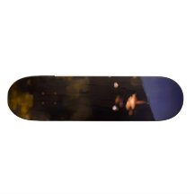 Watercolor Kyoto Autumn Temple Light Up Skateboard
