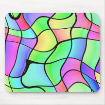watercolor mosaic mousepads