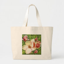 Watercolor of Magnolia Flower Tote Bag