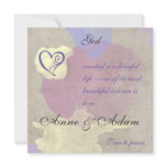 Watercolor paint painting of love invitation