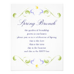 Watercolor Periwinkle Bloom Personalized Invite
