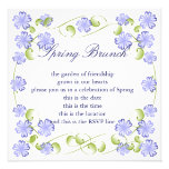 Watercolor Periwinkle Blooms Invitation