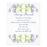 Watercolor Periwinkle Blooms Invite