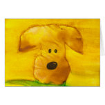 Watercolor Puppy Blank Card