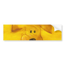 Watercolor Puppy Peek-a-Boo Bumper Sticker