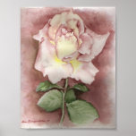 Watercolor Rose Print