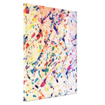 Watercolor Spatter Gallery Wrap Canvas