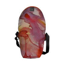 Watercolor Splash In Warm Tones Commuter Bag