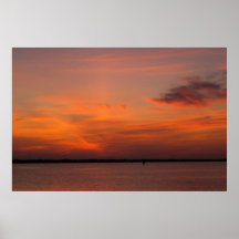 Watercolor Sunset Poster