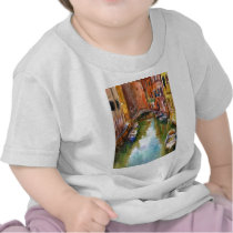 Watercolor Venice Painting Tshirt