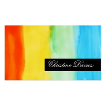 Watercolour business card