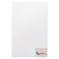 Watercolour of Shrimp on a dock, fishing bait Customized Stationery