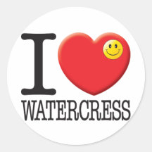 Watercress Round Sticker