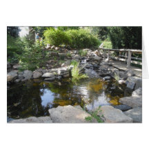 Waterfall and Pond Card