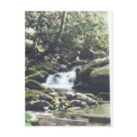 waterfall around the rocks #63 post cards