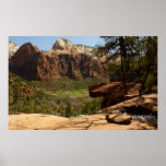 Waterfall at Emerald Pools Print