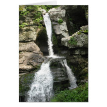 Waterfall at Kent Falls, Connecticut - Card