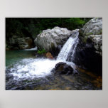 Waterfall at Little Missouri Falls Poster