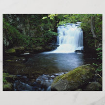 Waterfall at Watersmeet, North Devon, England Flyer