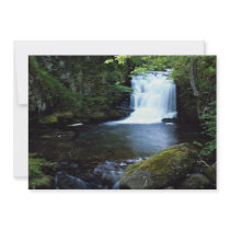 Waterfall at Watersmeet, North Devon, England Custom Announcements